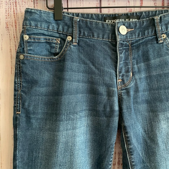 “Zelda” Ultra Low Rise “Barely Boot” Jeans { Express } - Picture 4 of 8